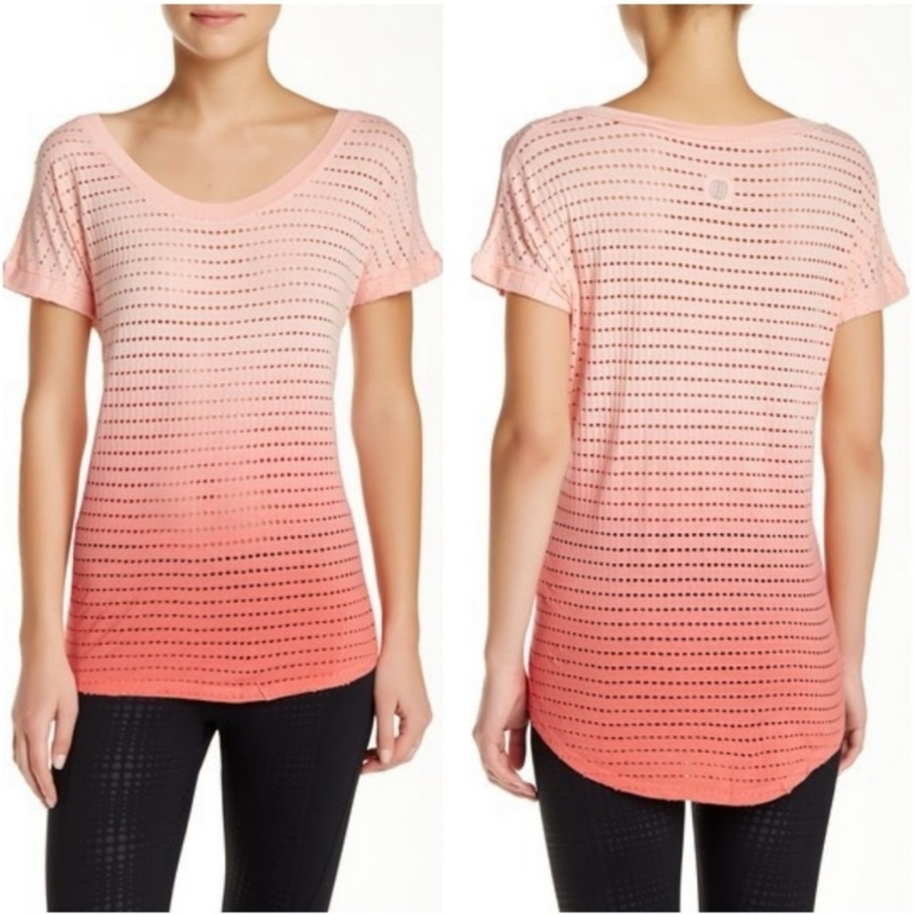 BALANCE COLLECTION perforated soft knit high low